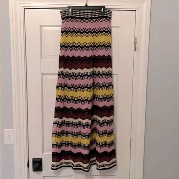 M Missoni Crochet Knit Maxi Skirt Sz 44 - Picture 1 of 6